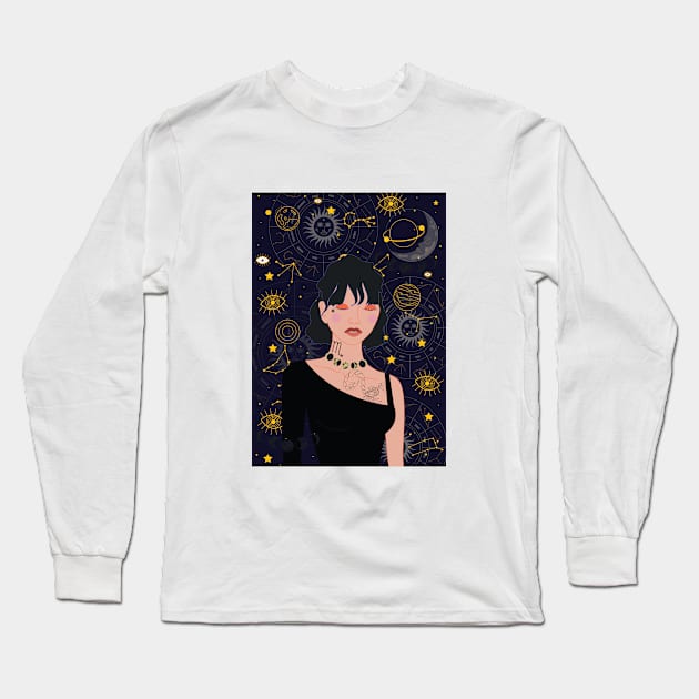 Scorpio zodiac sign Long Sleeve T-Shirt by IncognitobyE